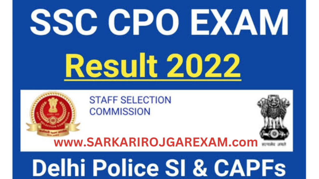 ssc cpo si recruitment 2022