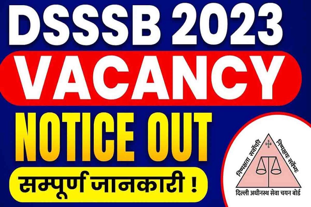 DSSSB Various Post Recruitment 2023