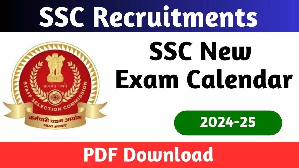 SSC Exam Calendar 2024 Sarkari Rojgar Exam