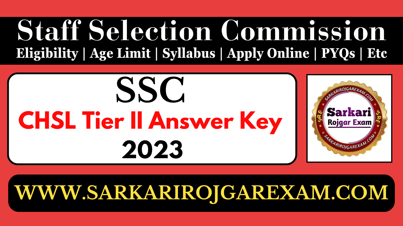 ssc combined higher Secondary Level CHSL Recruitment