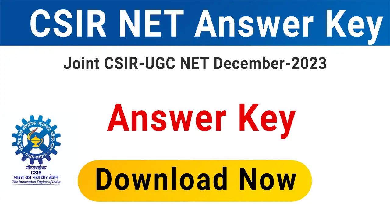 NTA CSIR NET December 2023 answer key