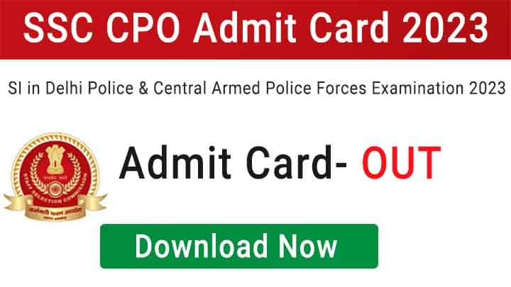 SSC Cpo si recruitment 2023